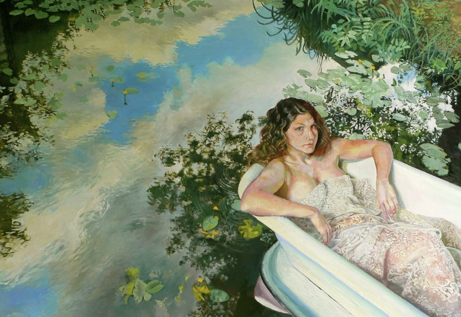 Suds of Lace, 30 X 40, Oil on Linen, 2011(SOLD)