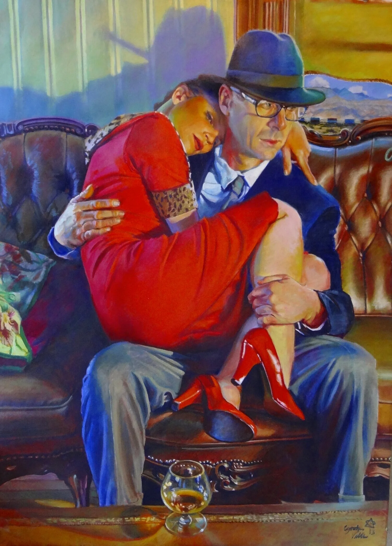 Honeymooners, 52 X 40, Oil on Linen, 2013