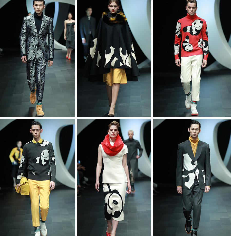 Wang Yutao for BeautyBerry, Mercedez-Benz China Fashion Week Fall 2014/15. Images found on gbtimes here - click to see the whole collection!
