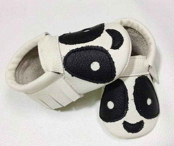 Panda Baby Moccasins