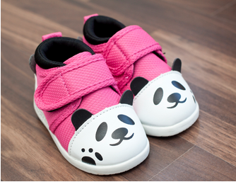 Pink Panda Baby Shoes