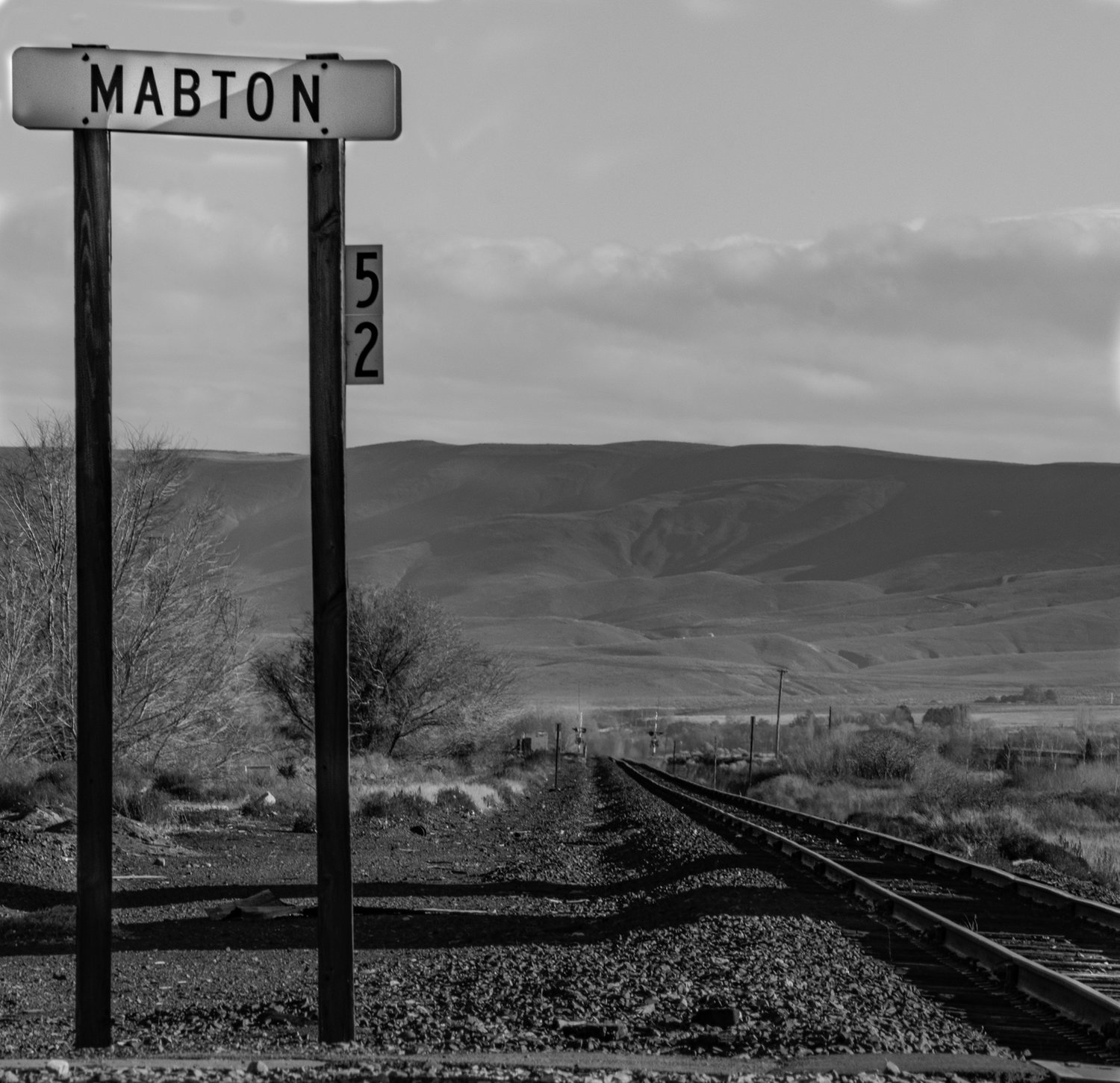  Gary Bailey  "Mabton," 2016  black and white photograph  Yakima, WA  10"x10"x0"  $175 