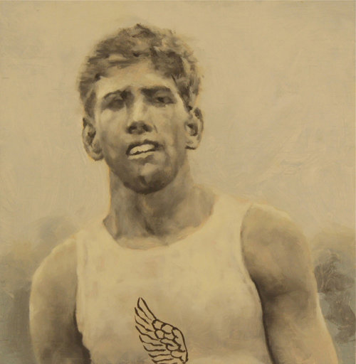 John Troy "Harry Hillman," 2015 oil on board Glendale, MO 8.5"x7.75"x0" $750