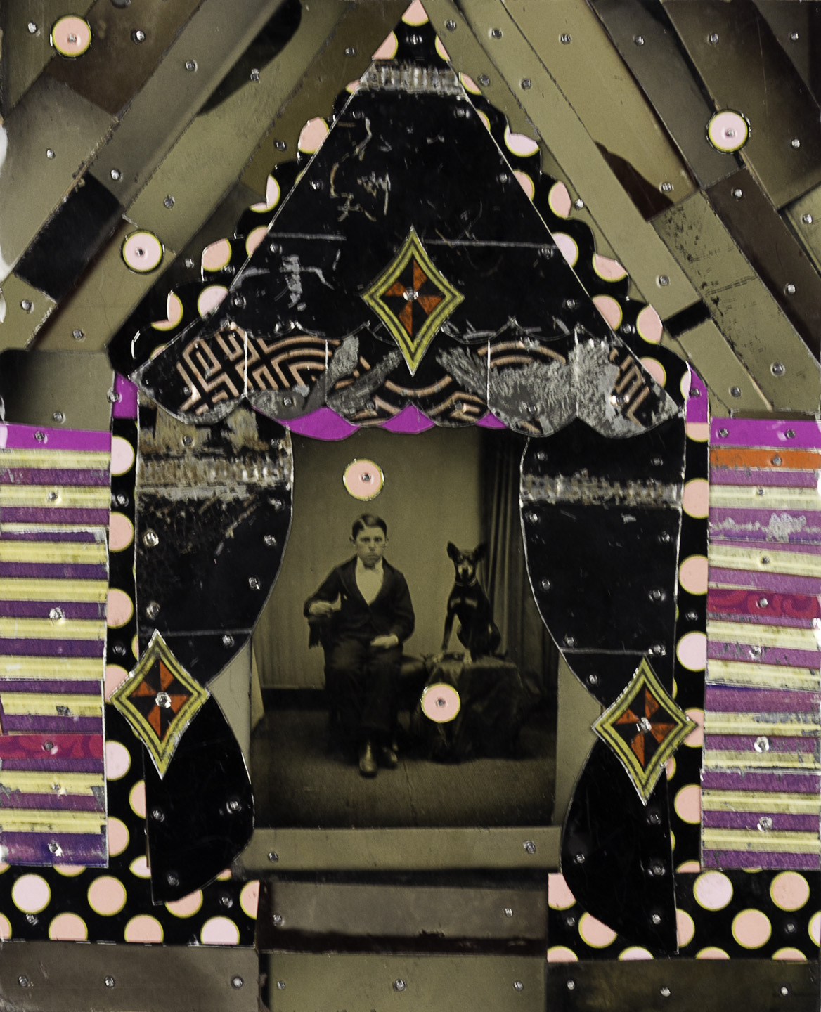 Nia Michaels Circus Boy, 2011 Tin and tintype photo