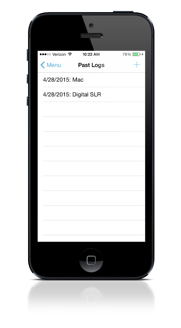 LogIt_PastLogsScreen.png