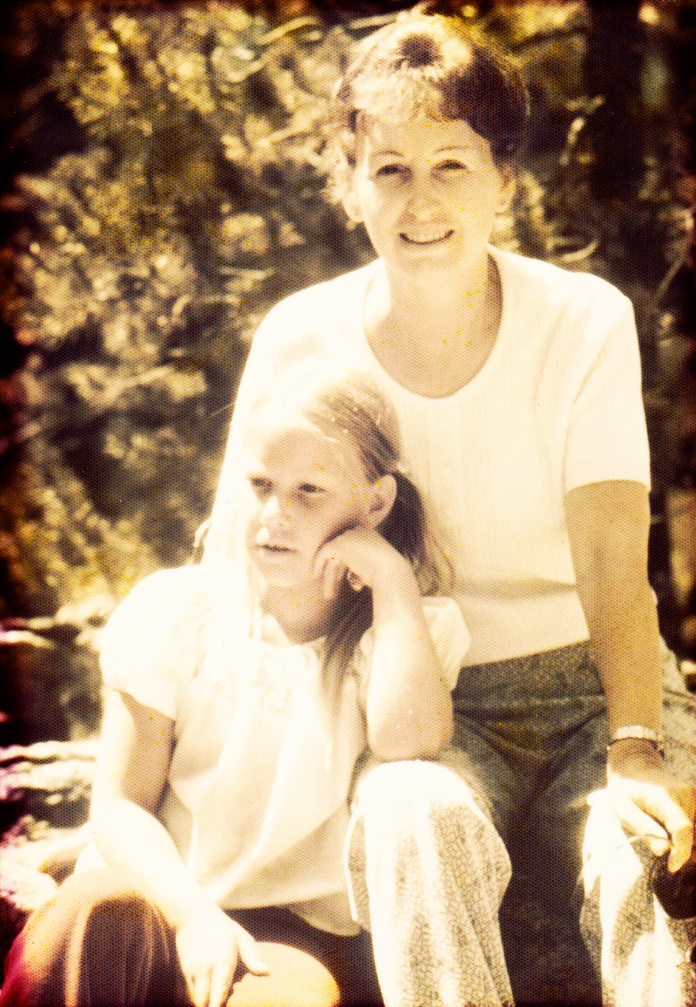 A photo of Adrienne and Mum 
