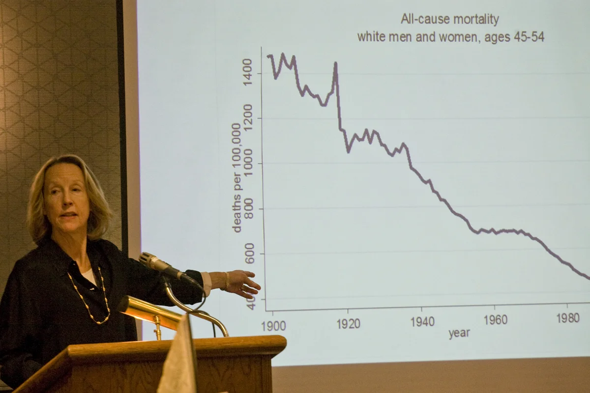 Dr. Anne Case speaks about her research on economics and health disparities in the U.S.
