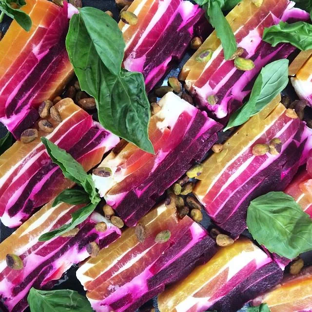 Goat Cheese and Beet Jewels