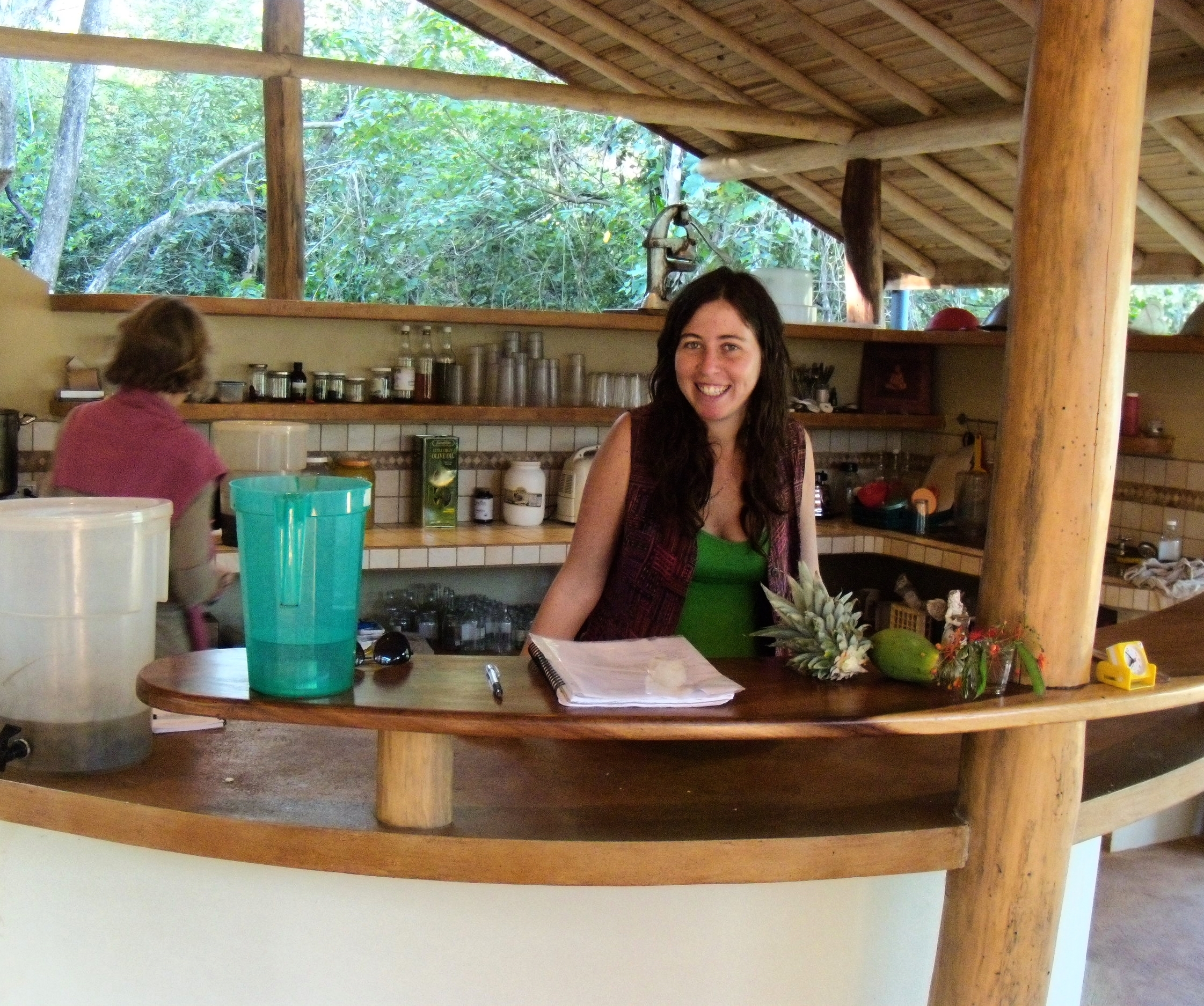 This is Tamara from Israel who was one of the goddesses making our juices in the jungle kitchen every day!