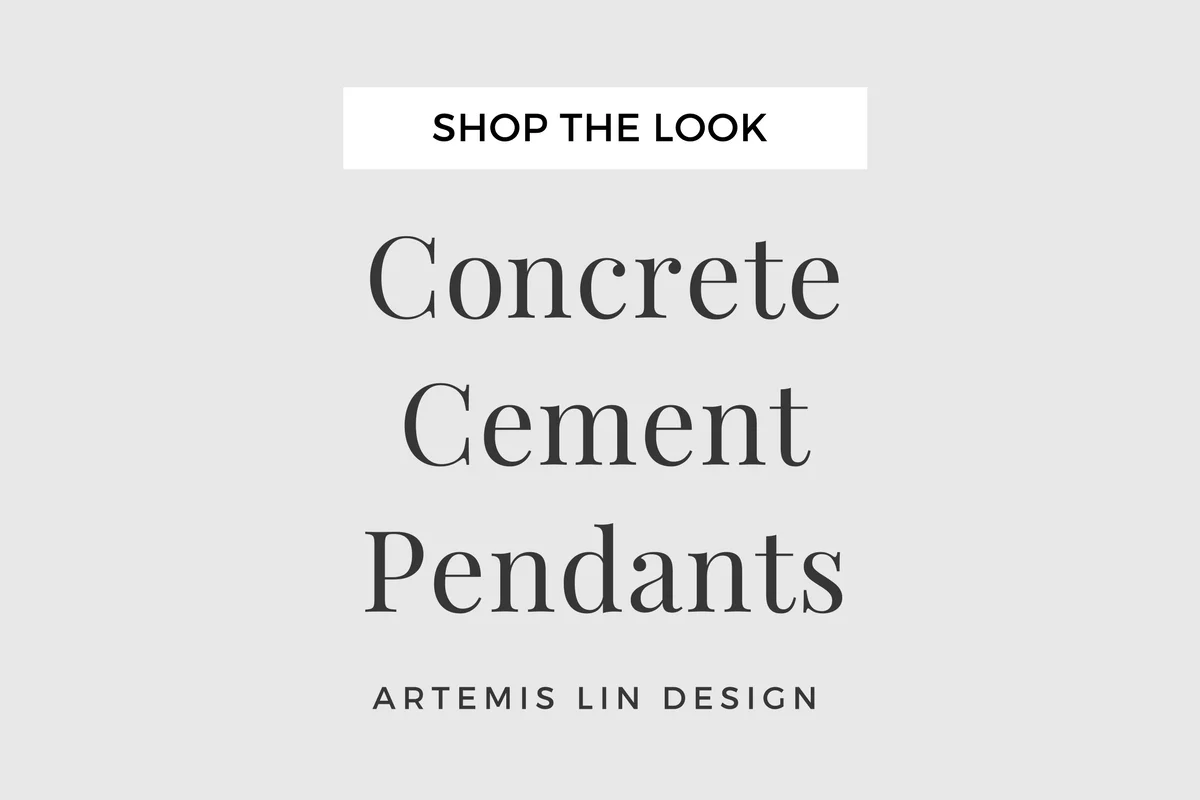 Shop the Look: Concrete Cement Pendants