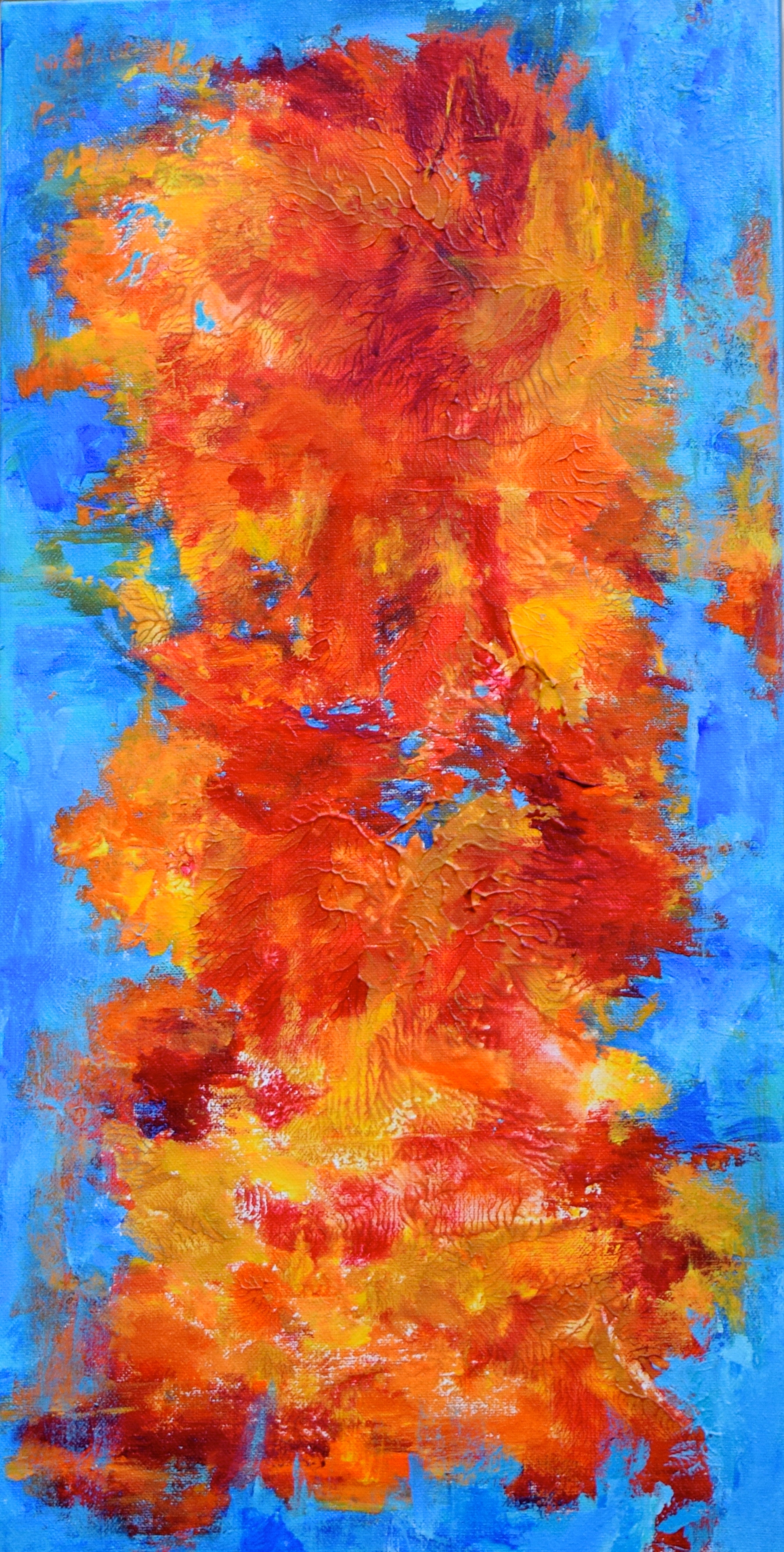 <b>SUNBURST</b></br>12 x 24, Acrylic on Canvas </br>SOLD