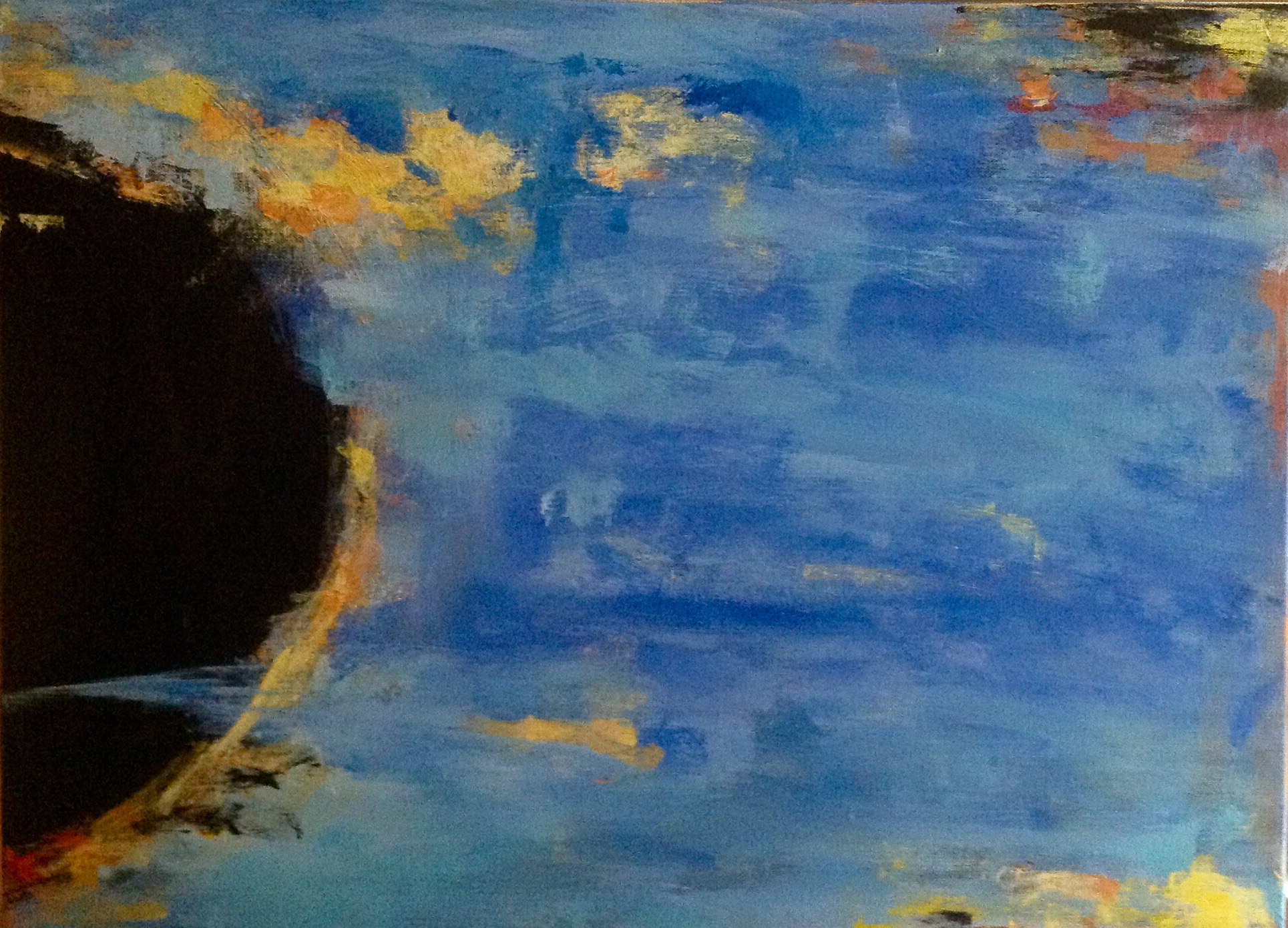 <b>RIGHT SIDE OF BLACK MOON</b></br>24 x 18, Acrylic on Canvas</br> SOLD