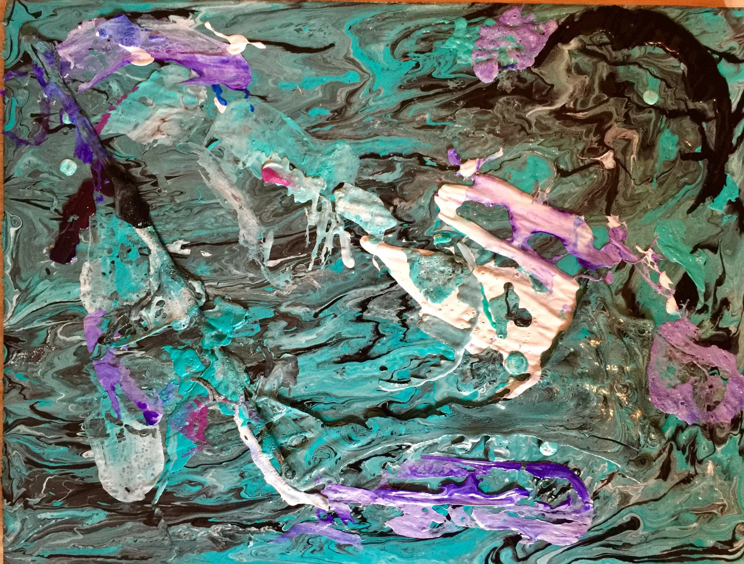 Floating in the sea