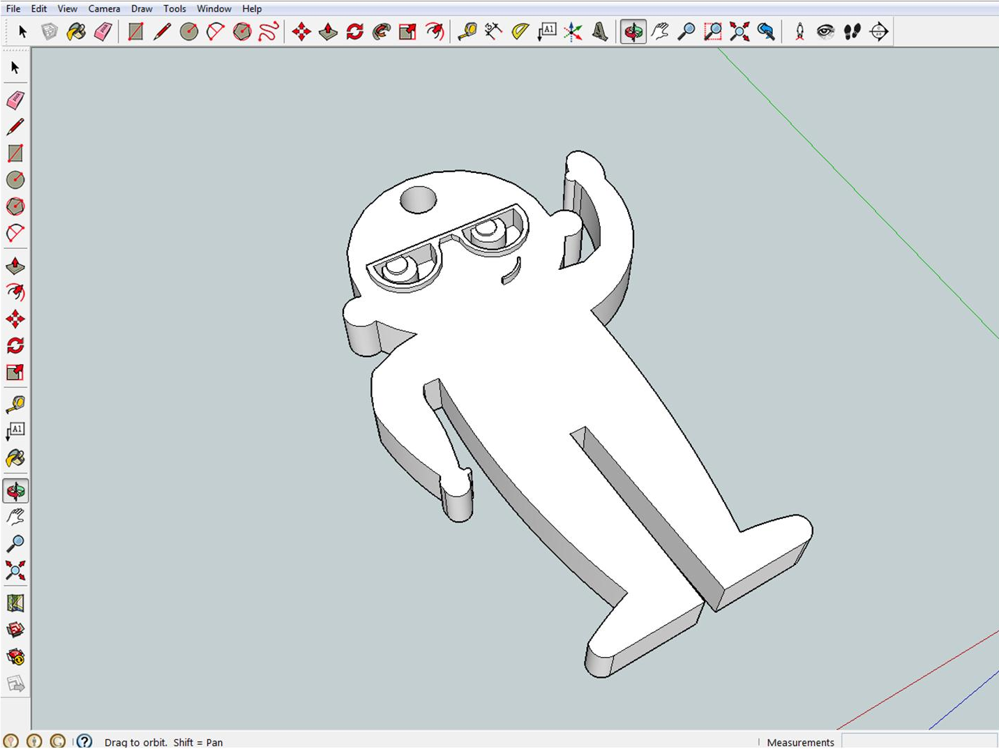 Earphone Holder designed in SketchUp