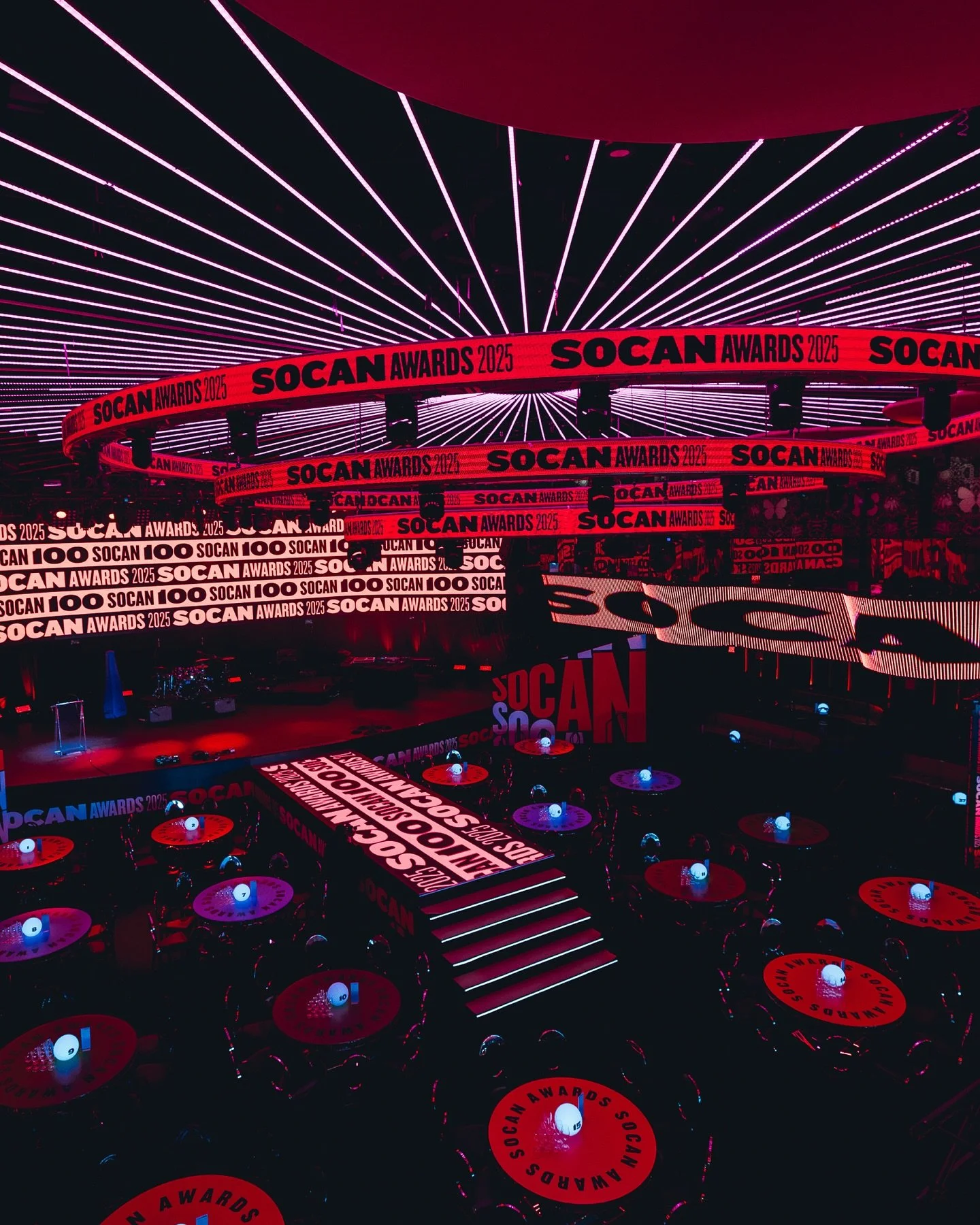 A celebration of music, movement, and design.

Inspired by SOCAN&rsquo;s 100 year legacy, the space was built to feel alive, layered with light, rhythm and energy that echoed through every detail.

Client: @socanmusic @socanmusique
Project: SOCAN AWA