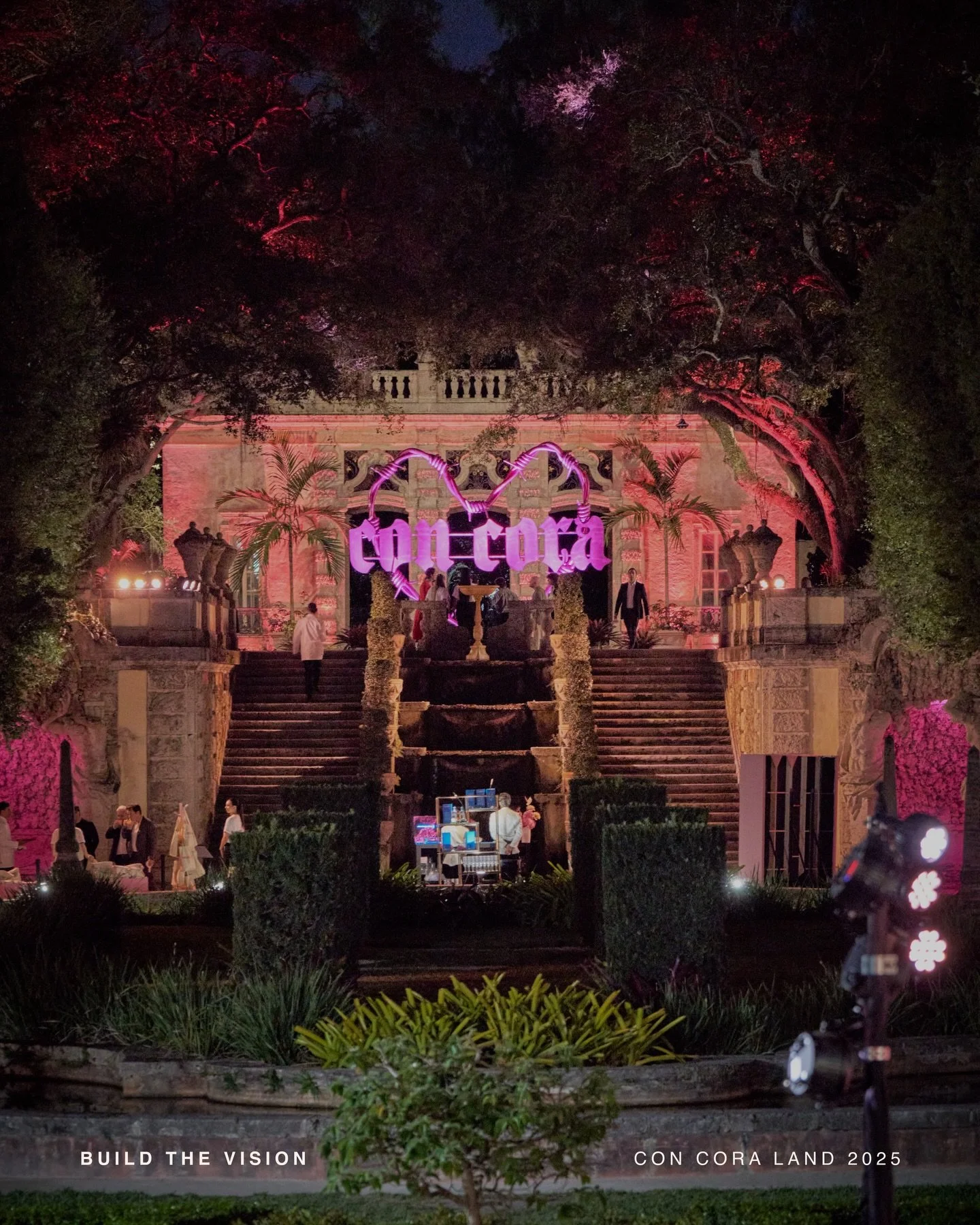 A night in Miami with @karolg for @concorafoundation

A transformation shaped by atmosphere and detail, designed to be fully experienced.

2026 is coming into focus.

Client: Con Cora  Foundation
Project: Con Cora Land
Venue: Vizcaya Museum &amp; Gar