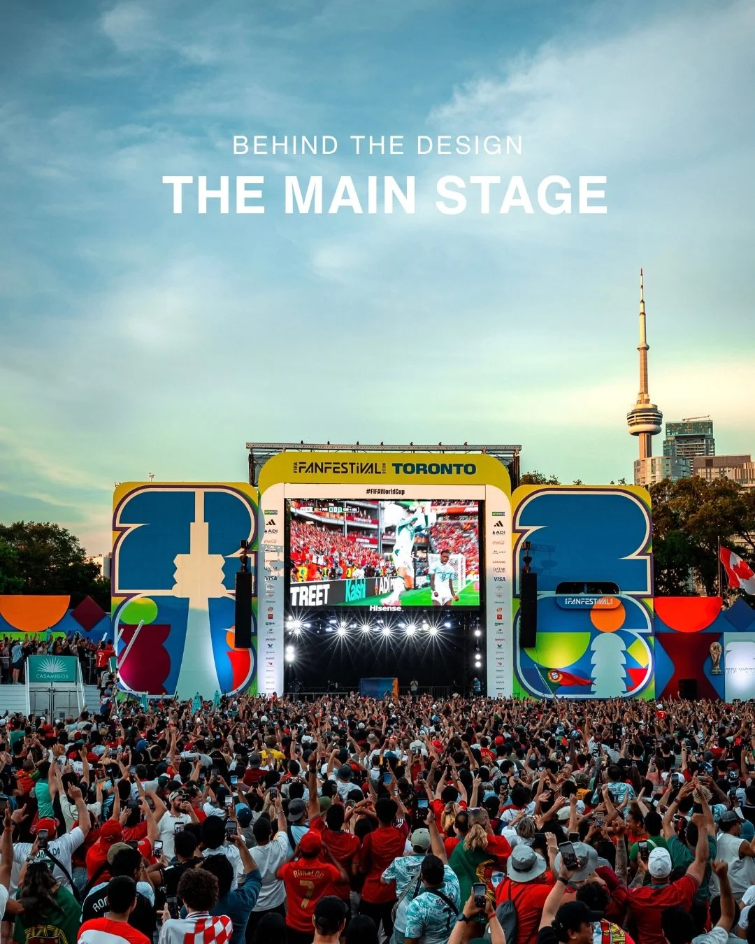 The making of THE moment.

What began as our initial hand sketch became the 58-foot tall, defining landmark of Toronto&rsquo;s FIFA Fan Festival&trade;.

Inspired by iconic music festival stages and designed to celebrate Toronto on a global FIFA stag