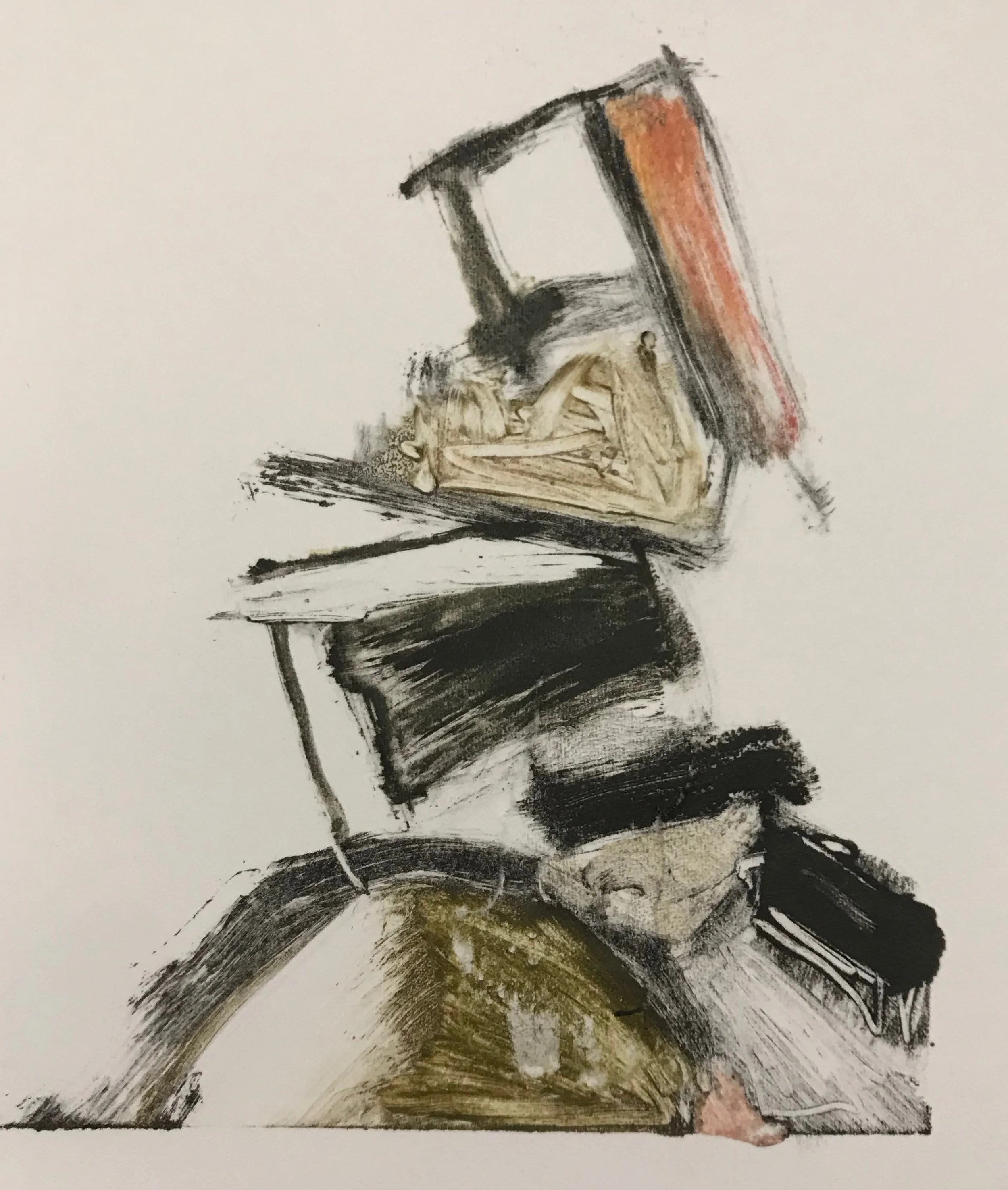 Here is the monoprint.