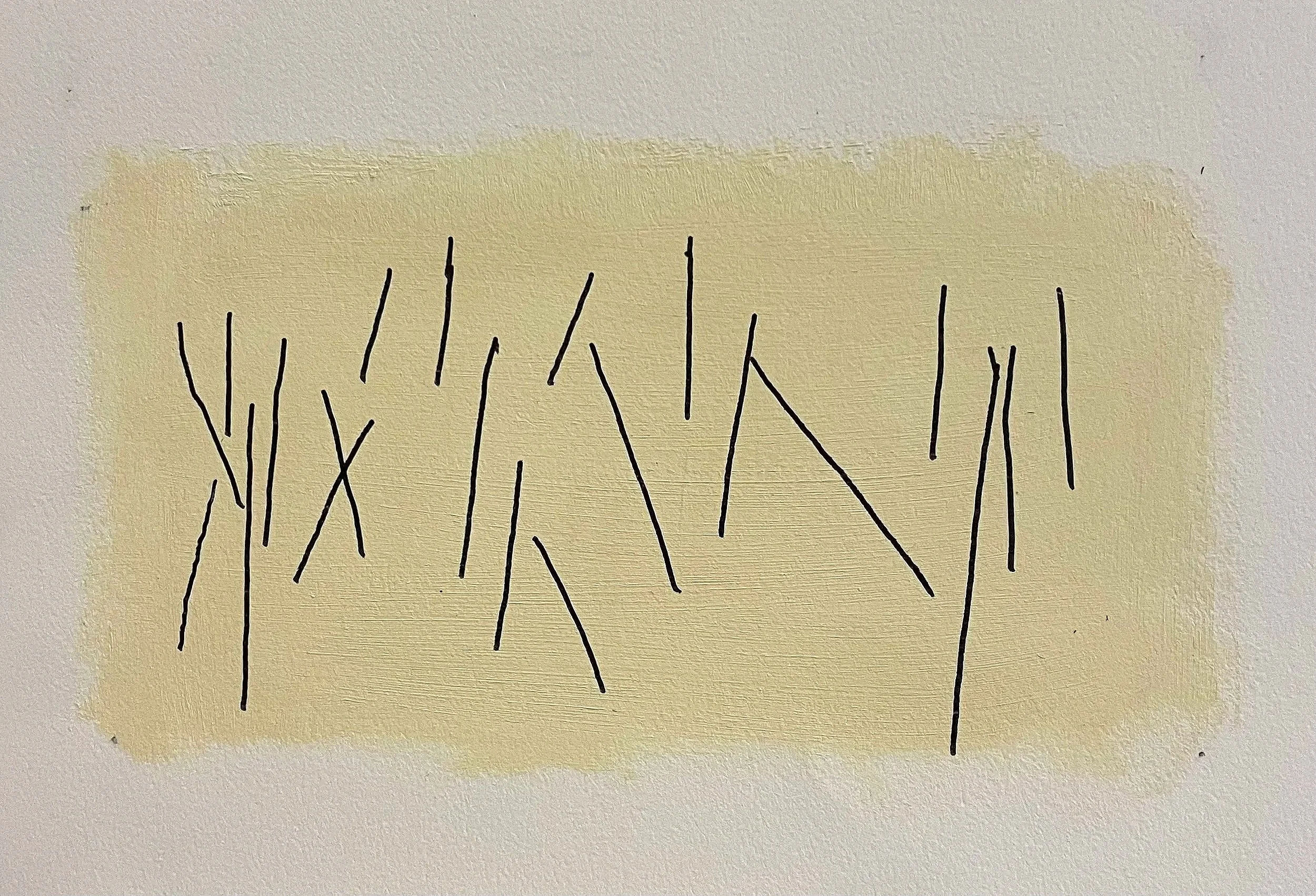 Tree Savers 10 / marker & oil on gessoed paper / 7 x 11 inches

