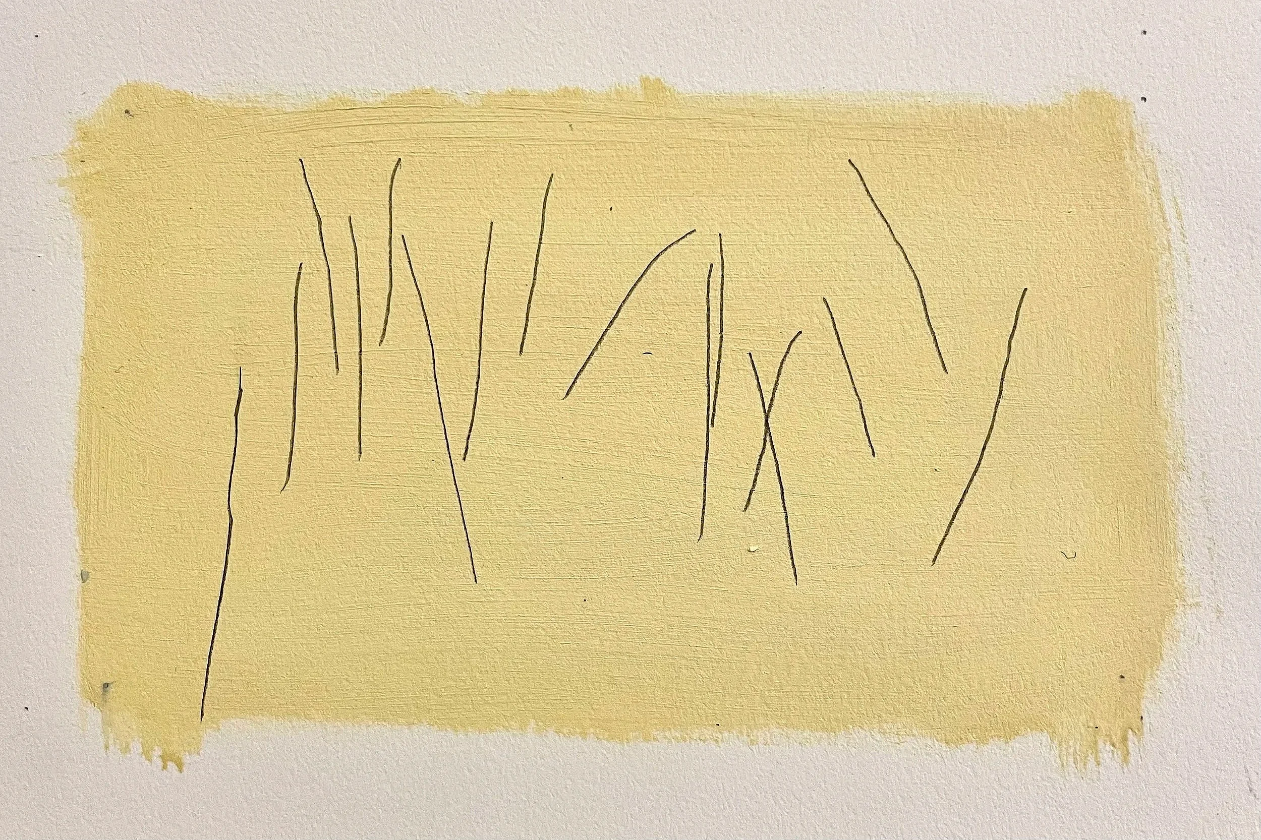 Tree Savers 12 / marker & oil on gessoed paper / 7 x 11 inches