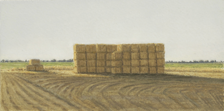 Evening/Stacked Hay, 2014