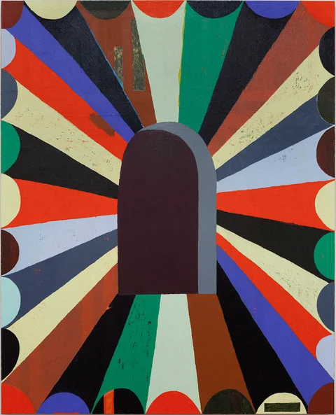 MATT KLEBERG, 37th Hour, 2017, oil stick on canvas, 72 x 58 in. Museum purchase. 2018.002