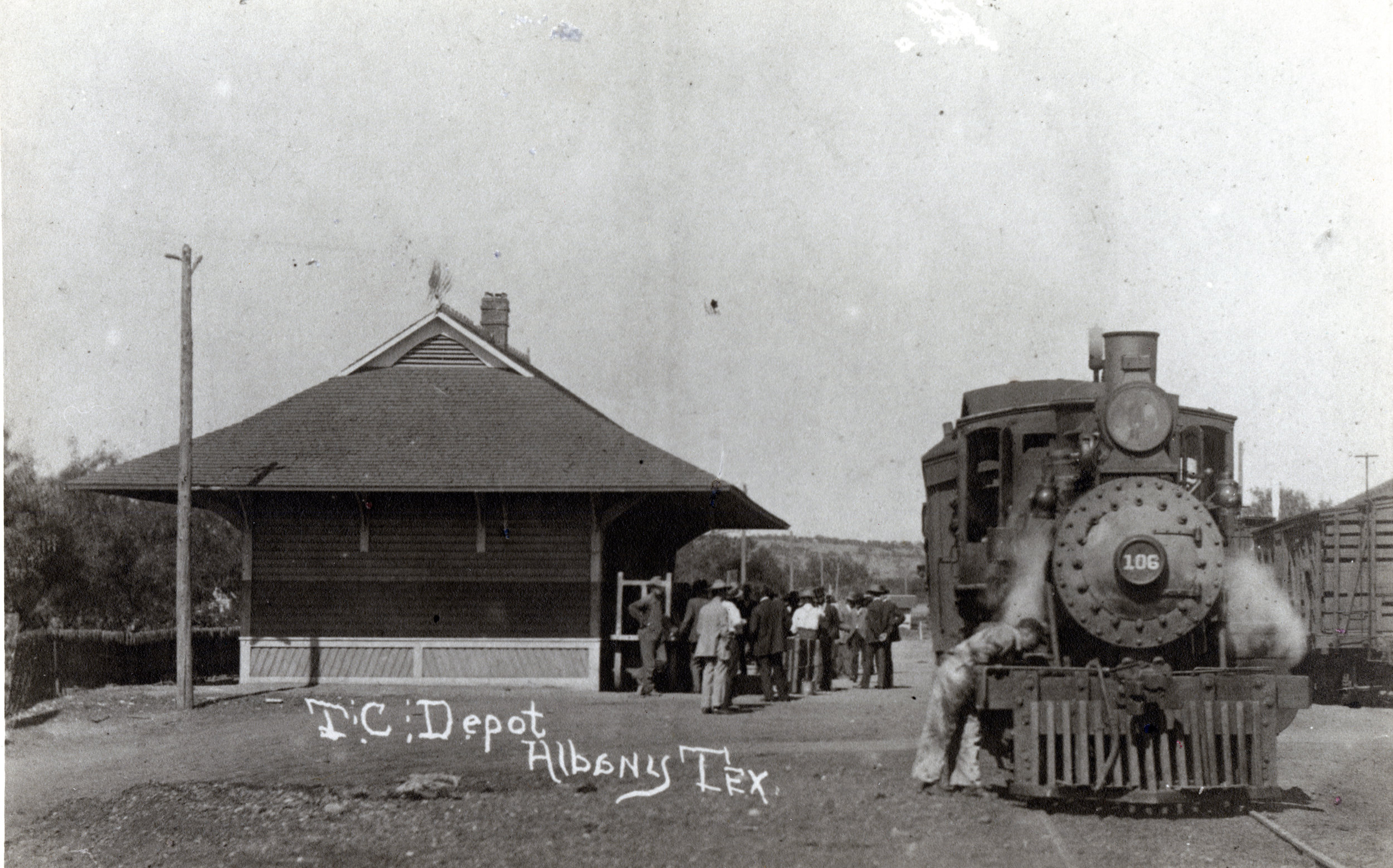 Texas Central Depot, East side, Albany TX, Undated.jpg