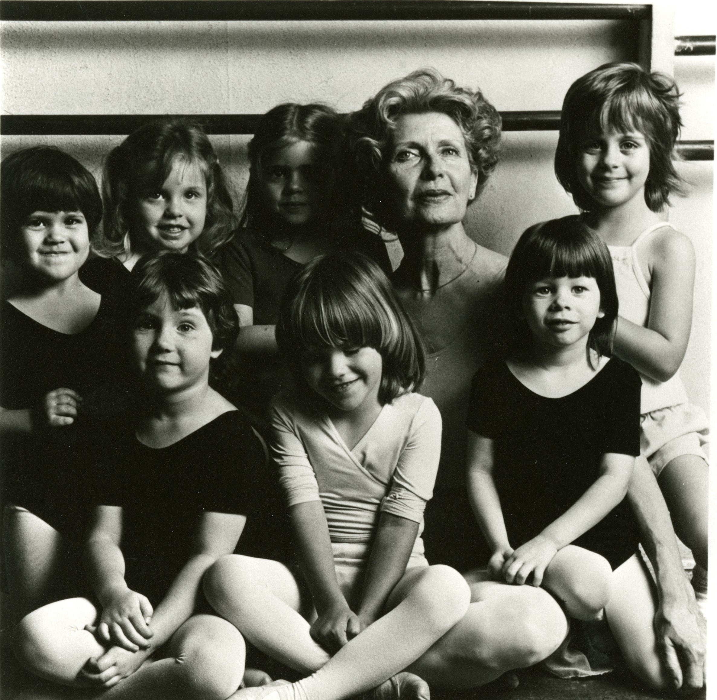 Marge Bray with dance students.jpg