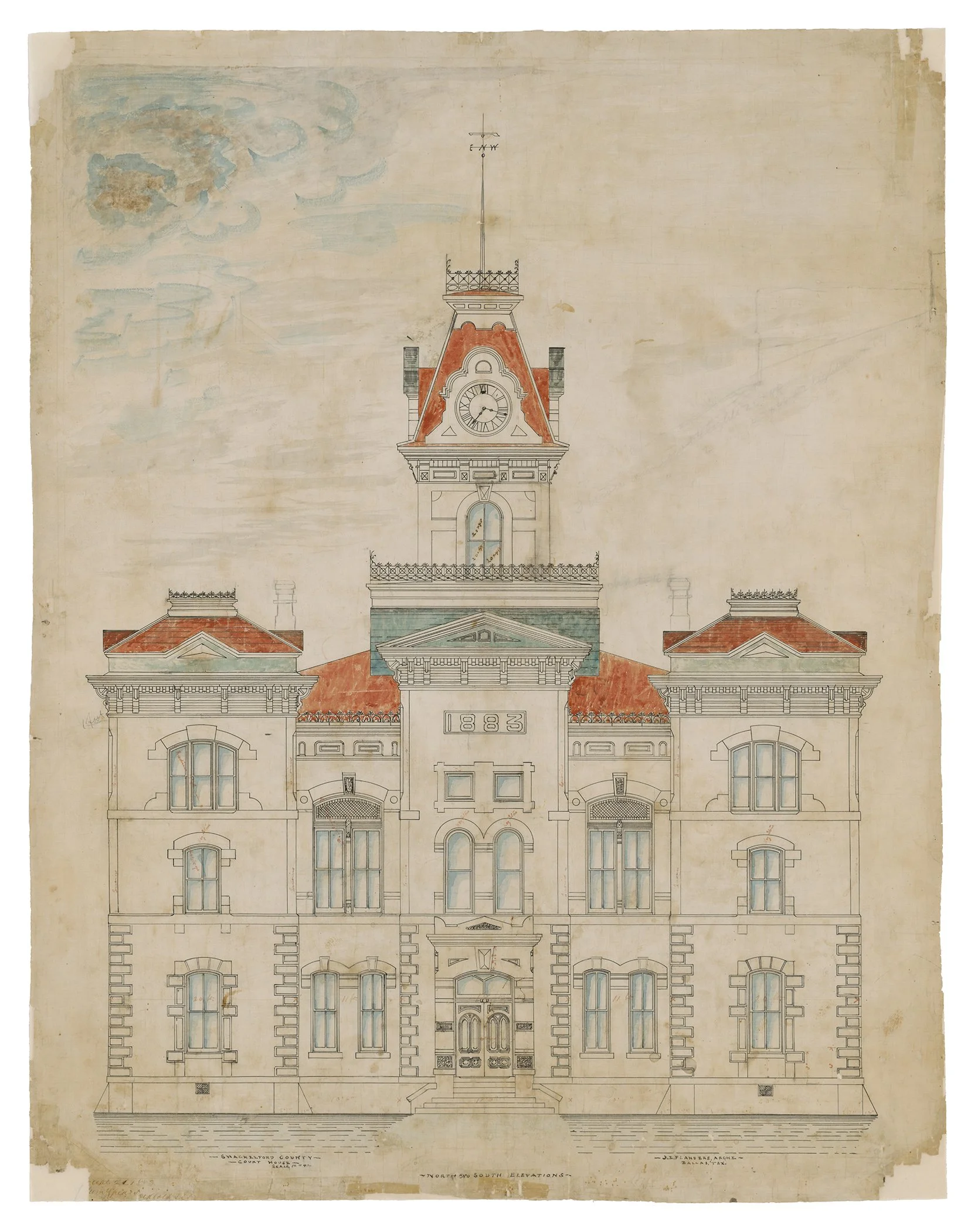 1883 Shackelford County Courthouse Archival Prints — Old Jail Art Center
