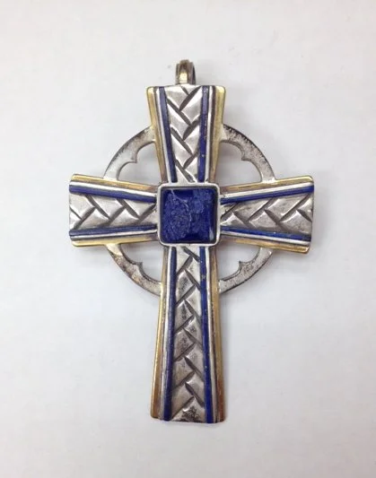 Silver and Blue Trad:Mod Celtic CrossBC.1992.155.jpg