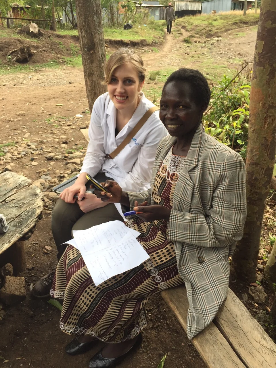 Jennifer with the community health worker