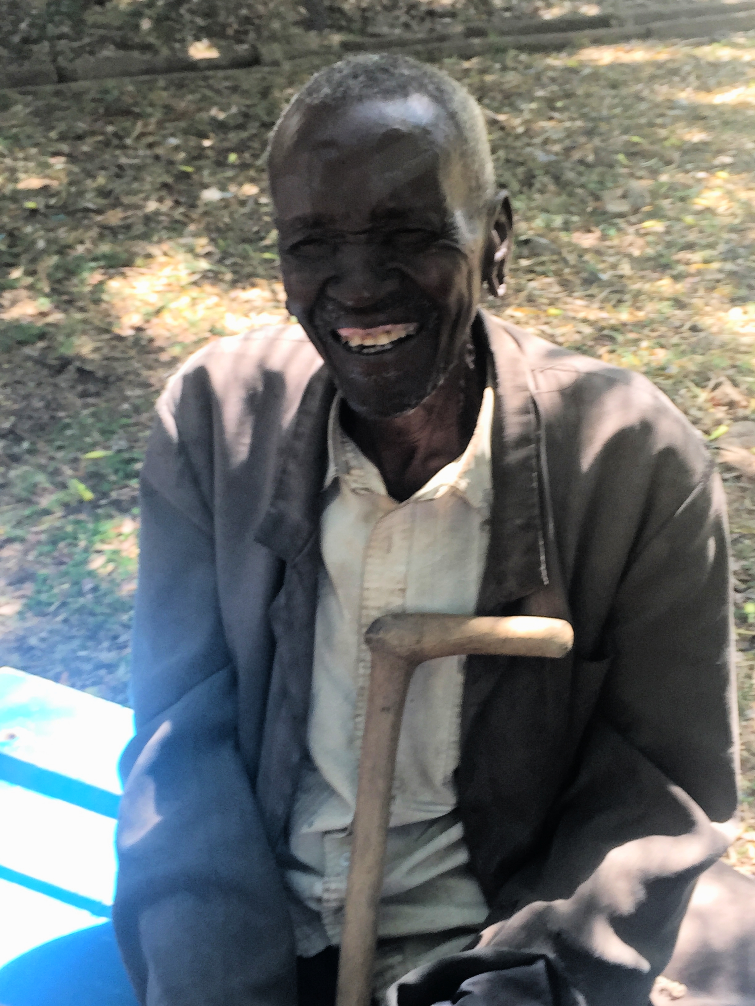 The cataract patient who said he could see a mzungu when his patch was removed.