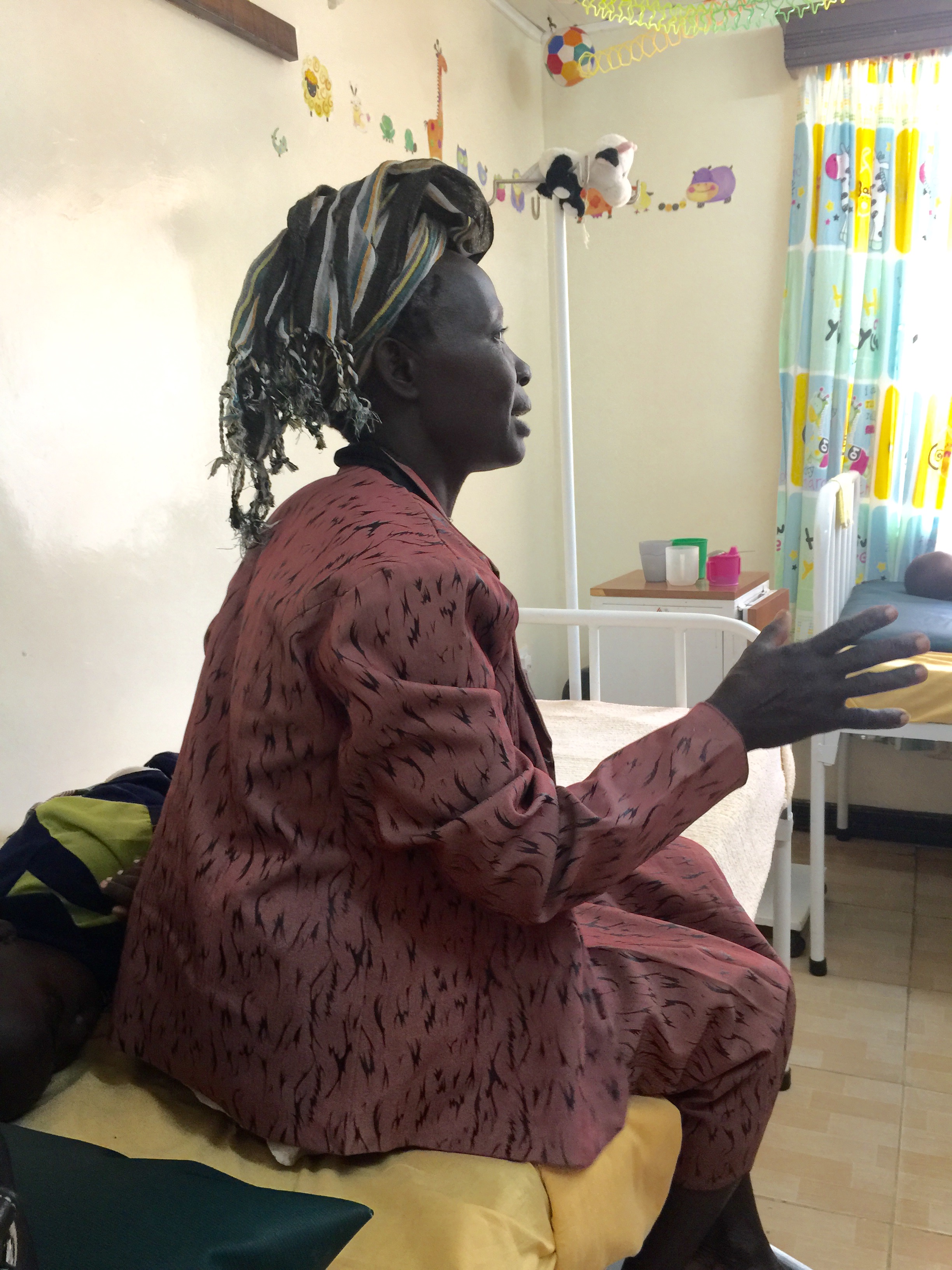 The mother of one of the sick children. 