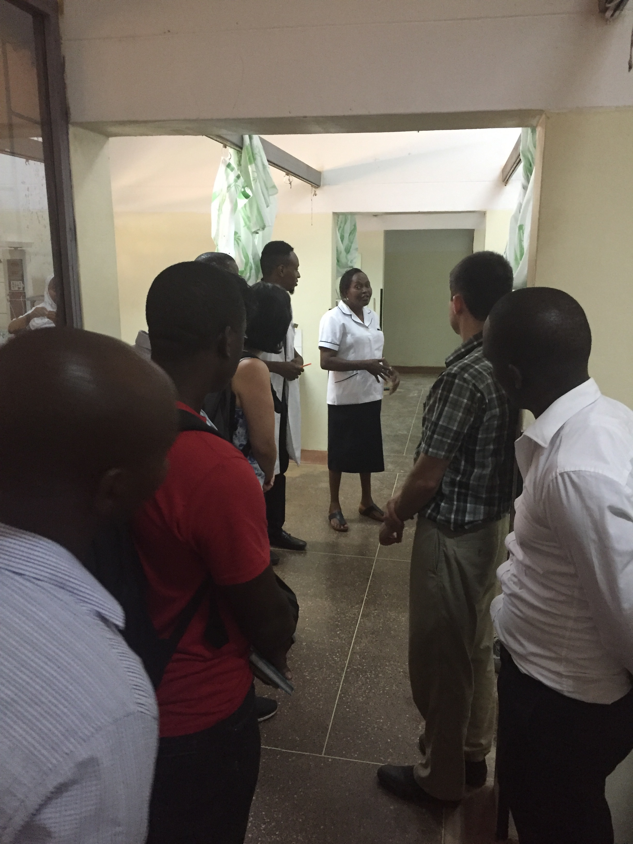 Touring the maternity ward and paeds rounds with Nurse Faria and Deputy Matron Magdalene