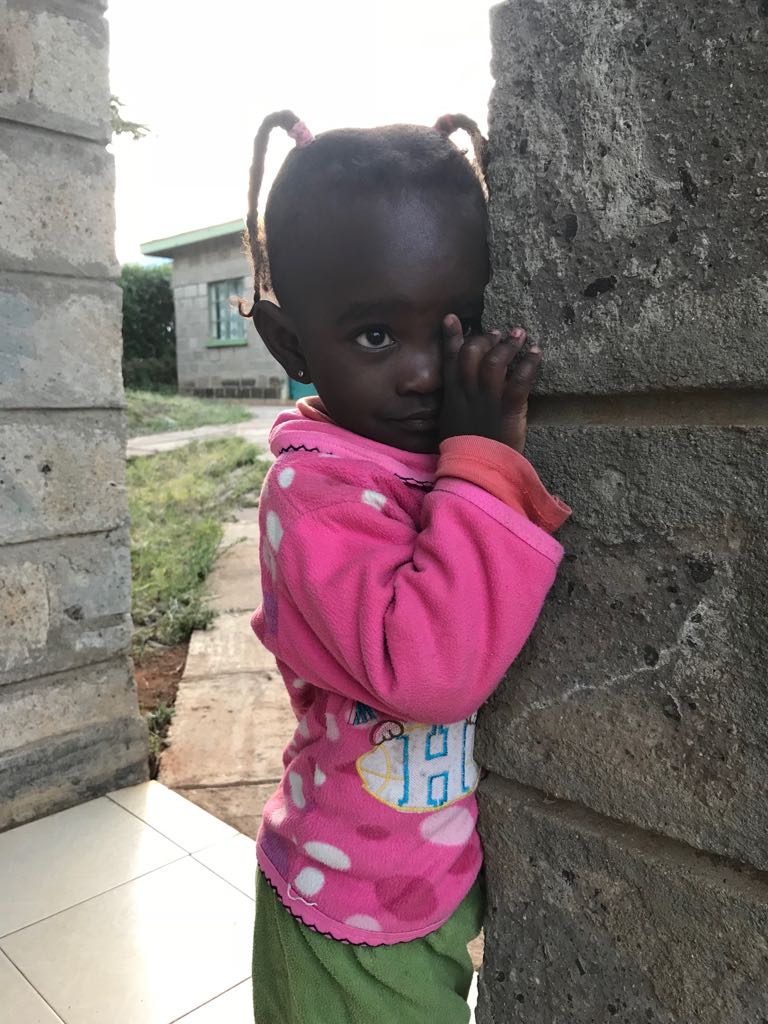 One of our cute (and shy) visitors at the Outreach