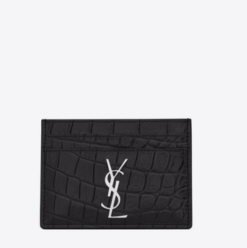 Saint Laurent Monogram Cardholder, $389