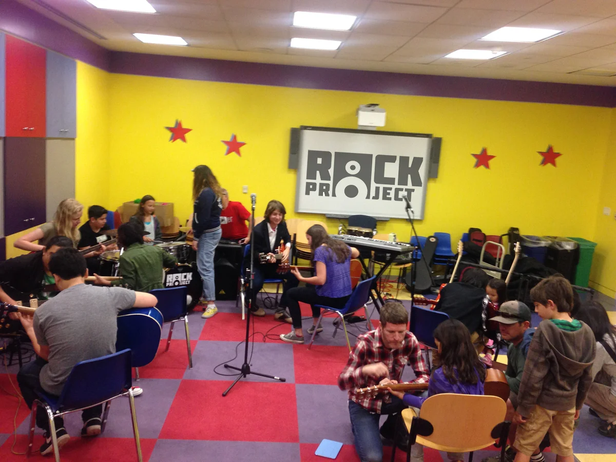 SFRP's House Band giving FREE lessons to the Public at the SF Public Library's main branch.