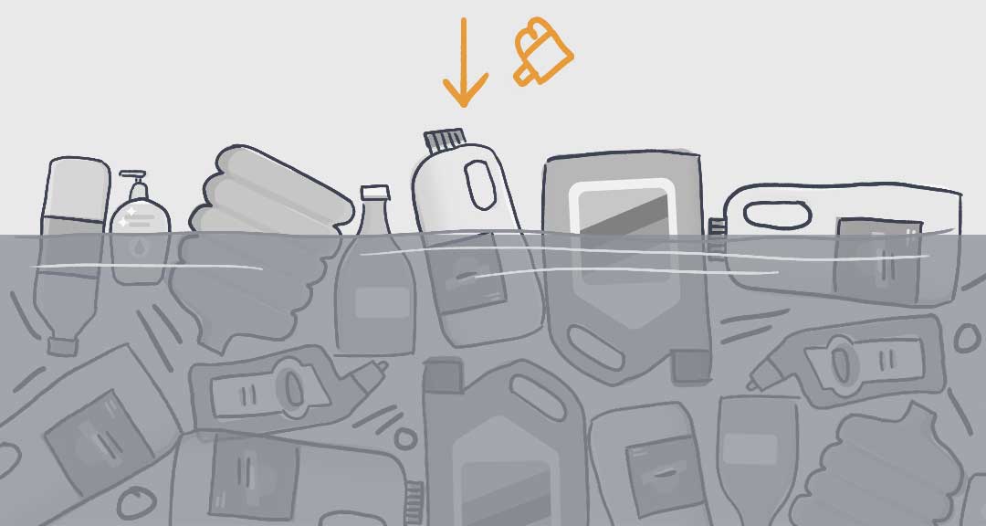 Plastic in the ocean