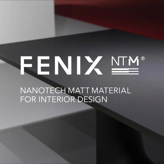 Nanotech laminate Fenix for table tops