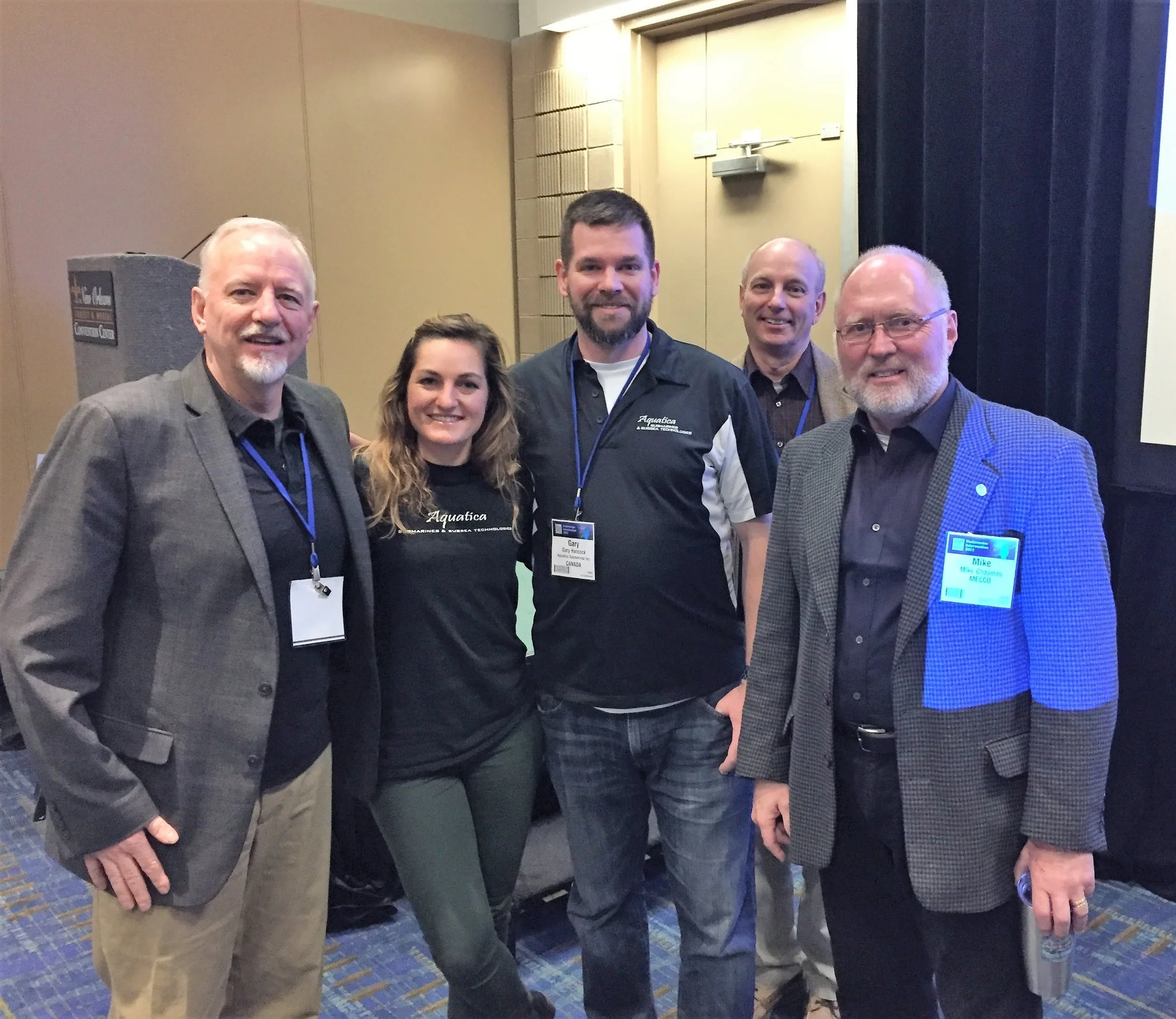  Aquatica Team, Erika Bergman and Gary Hancock with Will Kohnen, Daniel Lance &amp; Mike Chapman, MECCO 