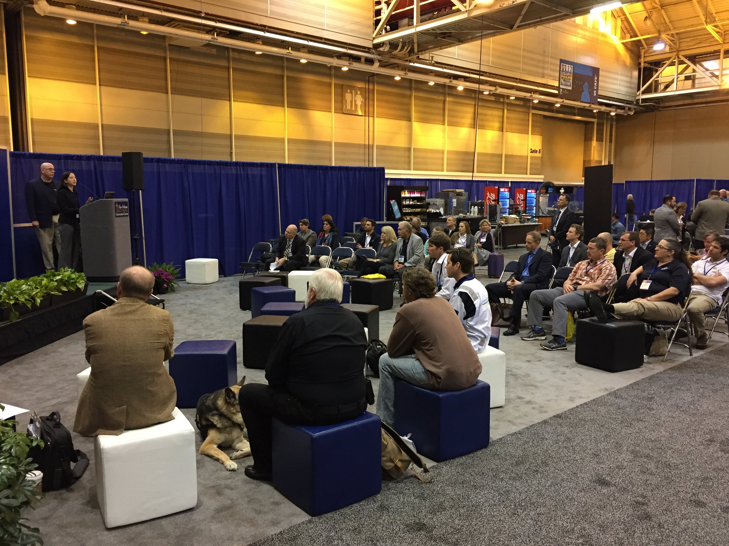  Bart Kemper &amp; Linda Cross, Kemper Engineering, presenting during the Advanced Underwater Engineering Session 