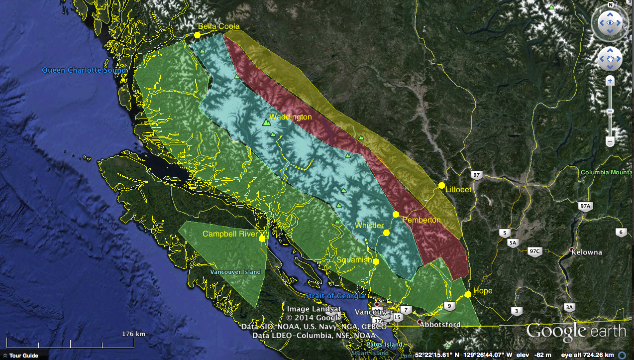Different Climates of the SW Coast Mountains
