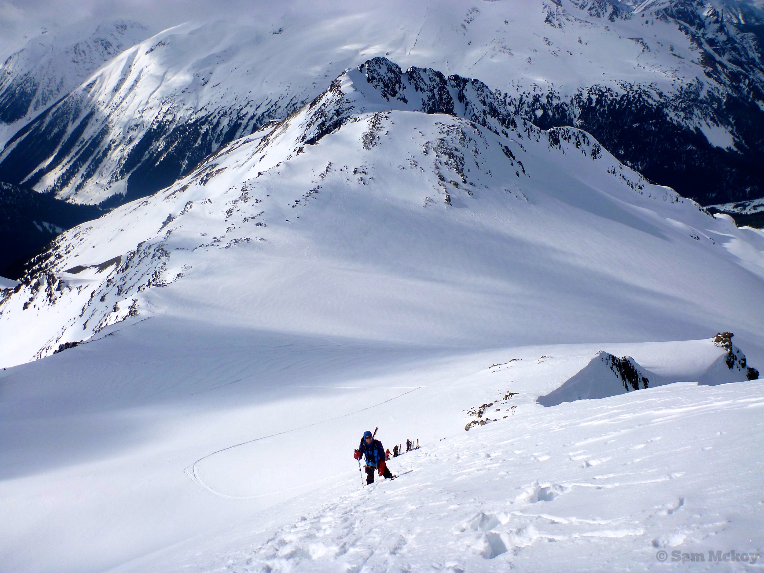 Michal looking up thebootpack.