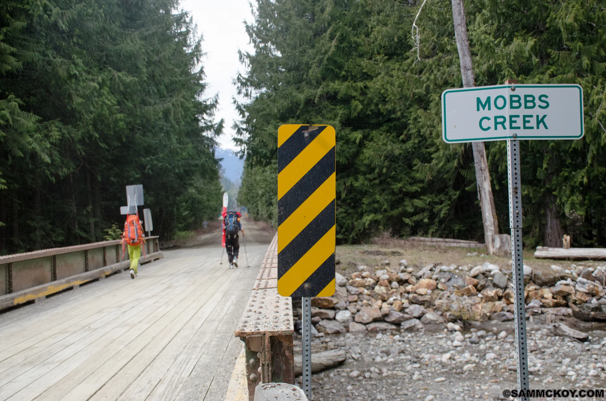 Logging road bridges we're sometimes a godsend. 