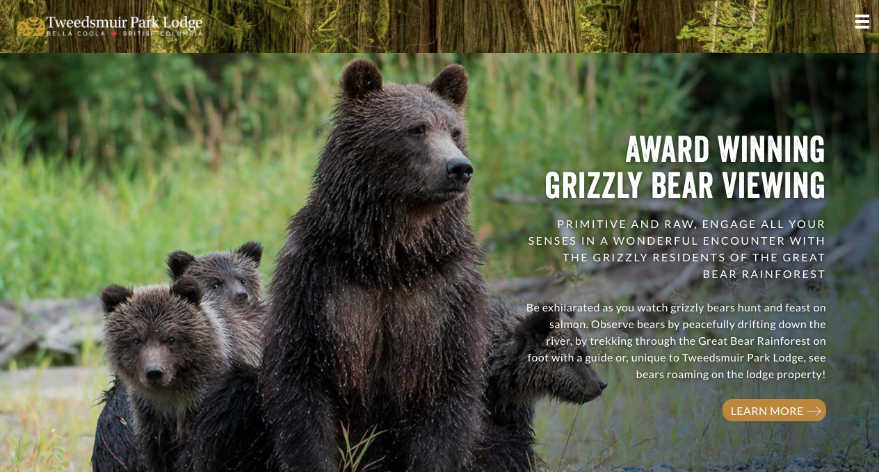 Tweedsmuir Lodge in the Bella Coola valley still has grizzly hunting in nearby areas.