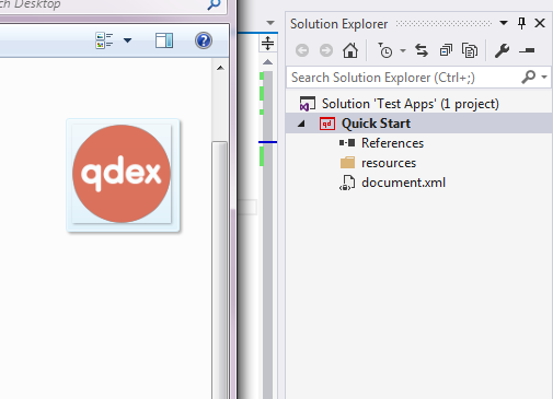 Dragging and dropping image into resources folder