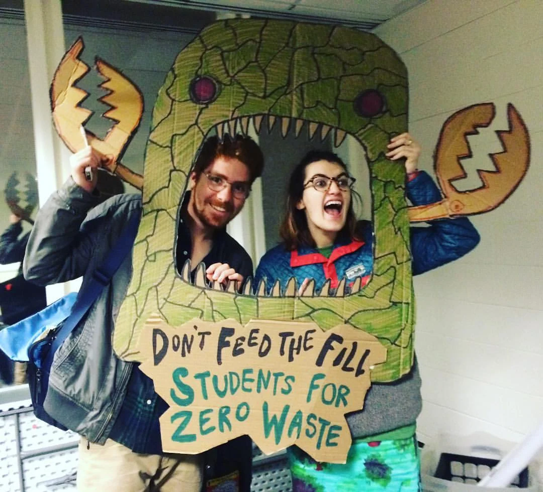 Aryn Aiken and Davis Saltonstall at PLAN's Students For Zero Waste Conference #Don'tFeedthefill #sZW2016