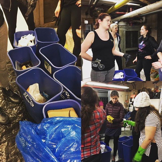 Many thanks to Louise's #FoodWaste class for following us into the depths of the basement to dig through #trash! We always love meeting new #garbagegeeks and learning more about waste. #wasteaudit #zerowaste #organics