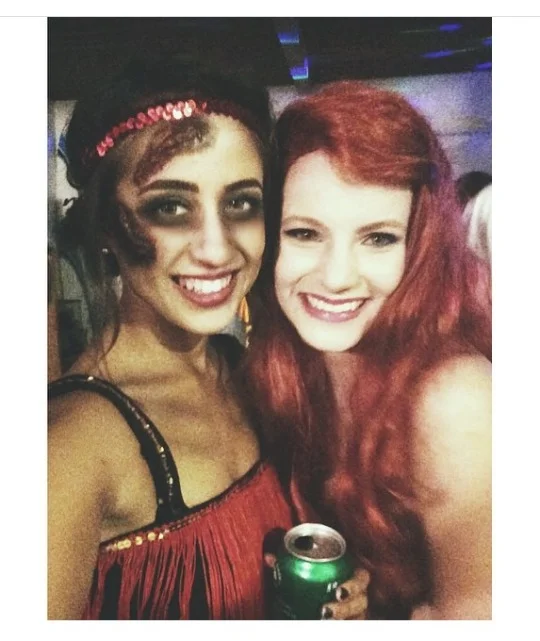 "Zombie Flapper"...and yes, she did recycle that can!
