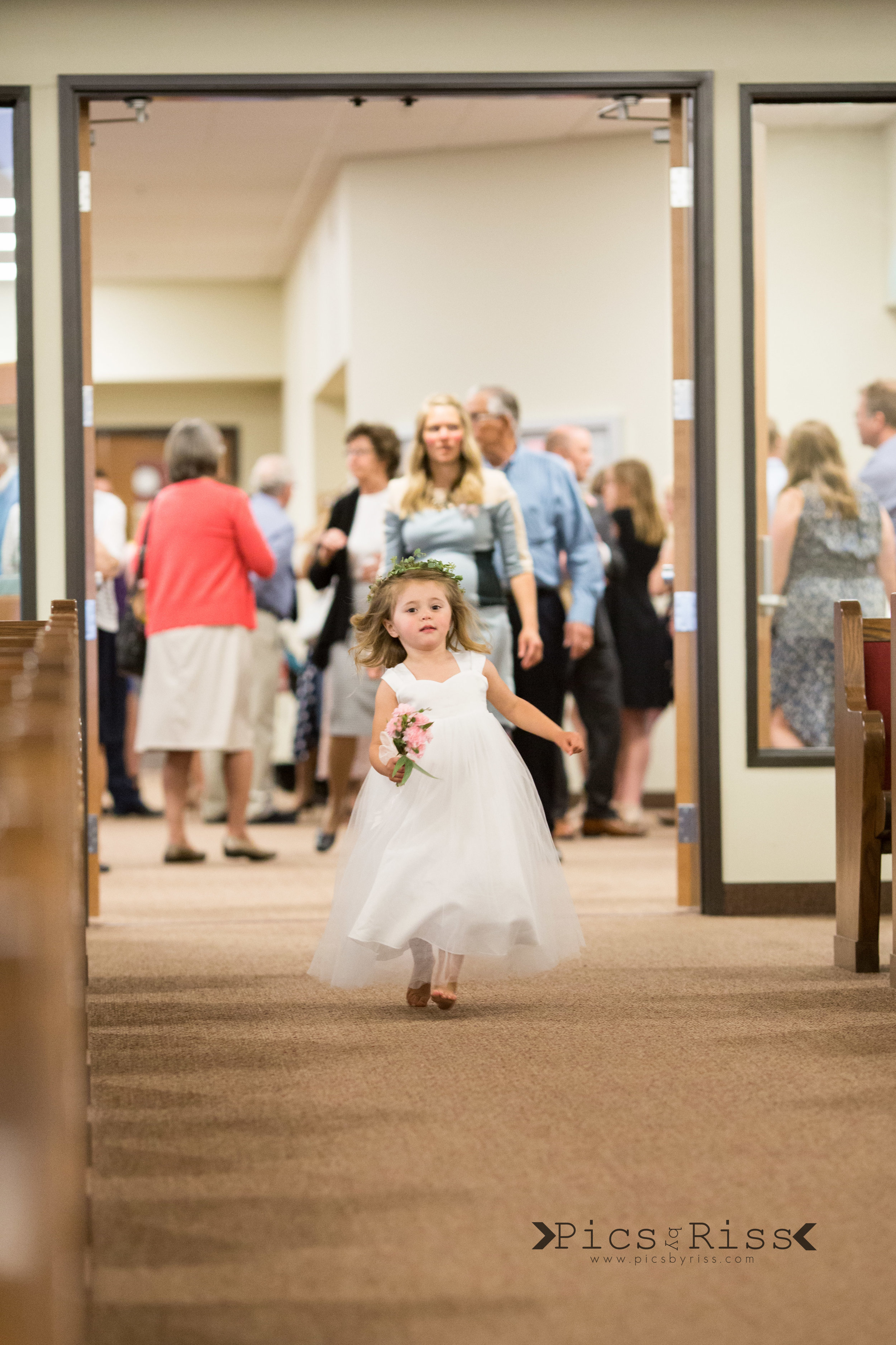 Almost time for the wedding, and sweet little Nora needed her shoes!